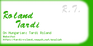 roland tardi business card